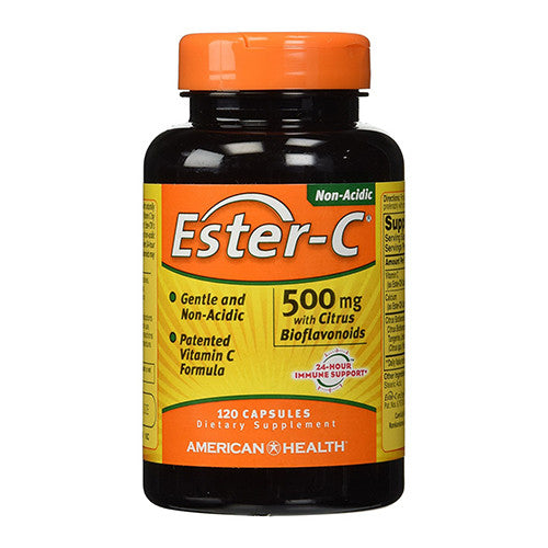 American Health Non Acidic Ester C With Citrus Bioflavonoids 500 Mg Capsules - 120 Ea